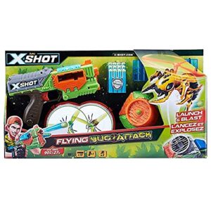 Zuru Zu099. 00 X-Shot Attack Swarm Seeker Dart-Blaster/Bug-Launcher Pack, Green, Orange, One Size