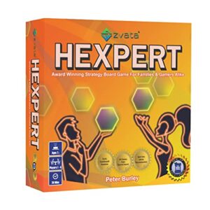 Zvata Hexpert - an Award Winning Board Game for Adults, Family and Kids 7+ Years | Fun Strategy Board Game | Multicolour